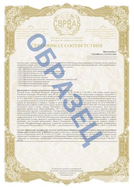 Образец Приложение к СТО 01.064.00220722.2-2020 Алексин Сертификат СТО 01.064.00220722.2-2020 